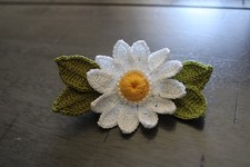 Beaded Four Leaf Flower Crochet
