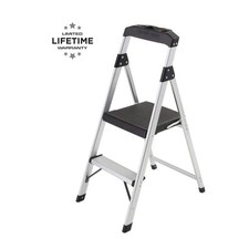 Gorilla Ladders 2 Step Stool Ladder Work Folding Aluminum 250 Lbs Heavy Duty Job