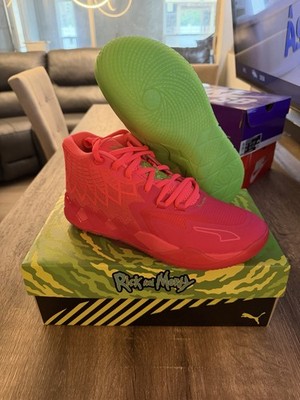 PUMA MB.01 Rick and Morty Red Green Mid Top Sneaker 376682-01 2022
