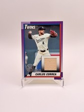 2025 Topps Series 1 Carlos Correa 1990 Topps Baseball Relics T90R-CCO Game Used!