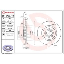 2x Bremsscheibe vorne für Seat Cordoba 6K1 6K5 Ibiza 2 Toledo 1 1L2 | 26233290