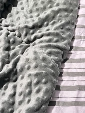 Beddy’s Green/White Minky Full Sz ZipUp Sheet Comforter (NO PILLOWCASES/SHAMS)