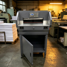 110V Electric Heavy Duty Guillotine Paper Cutter 490mm Cutting Width 19.3" Comme