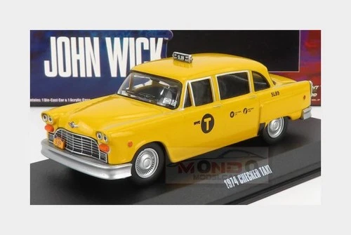 1:43 GREENLIGHT Checker Marathon Taxi 1974 John Wick Iii Parabellum GREEN86607