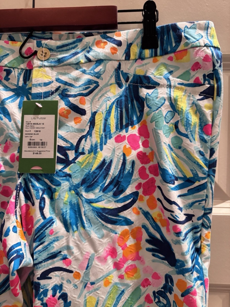 専用ページ2/2 NWT Lilly Pulitzer Kelly Ankle Skinny Pants Women Size 14 Stretch