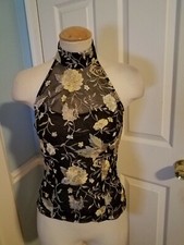 Cache Embroidered Halter Top 2