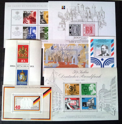 Germany : collection of miniature sheets, all in mint MNH condition #4