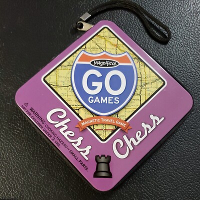 Magnifico Go Games Travel Chess Magnetic Zippered Case