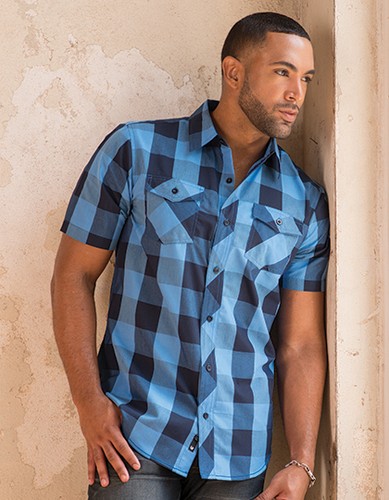 Herren Hemd Kurzarm Kariert Freizeithemd Übergröße S M L XL XXL 3XL (BBU9203) - Bild 3 von 6