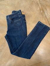 Levi  s Mid Rise Skinny Dark Blue Jeans Sz 8M Waist 32  Inseam 30  