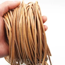 3mm Flat Cow Real Leather High Quality Finding Cord String Lace Rope Thick 2mm