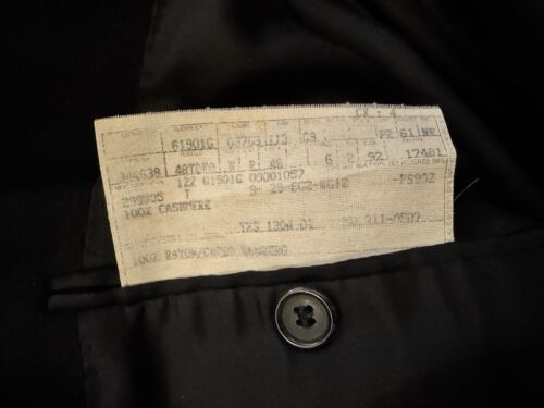 Gucci Black Overcoat, Men Size 38, Fabric Is 100% Cashmere, Single Breasted. - Picture 3 of 13