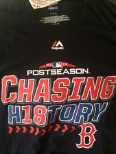 Boston Red Sox Postseason 2018 Men's Size Large Short Sleeve Tee Shirt New 