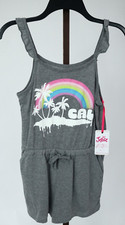 Gils Justice Gray Graphic Sleeveless 1 Piece Romper Size L 12-14 NEW