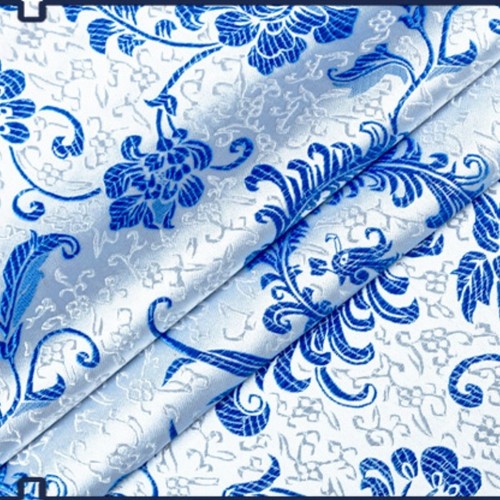 Chinese Satin Material Brocade Jacquard Damask Tang Suit Upholstery By Metre Red - Picture 7 of 18