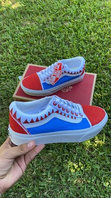 custom white vans old skool