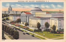 National Art Gallery Washington DC Vintage Linen Postcard Q2