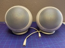 BROOKSTONE PODZ Right  Left Wireless Portable Rechargeable Speaker untested 