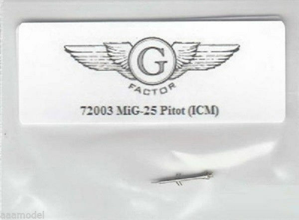 G Factor 1/72 MiG-25 Foxbat metal Pitot tube 72003 for ICM