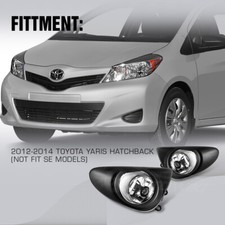 Fits For 2012 2013 2014 Toyota Yaris Fog Lights Clear Lens 1pair Lamps Fits For 2012 2013 2014 Toyota Yaris Fog Lights Clear Lens 1pair Lamps