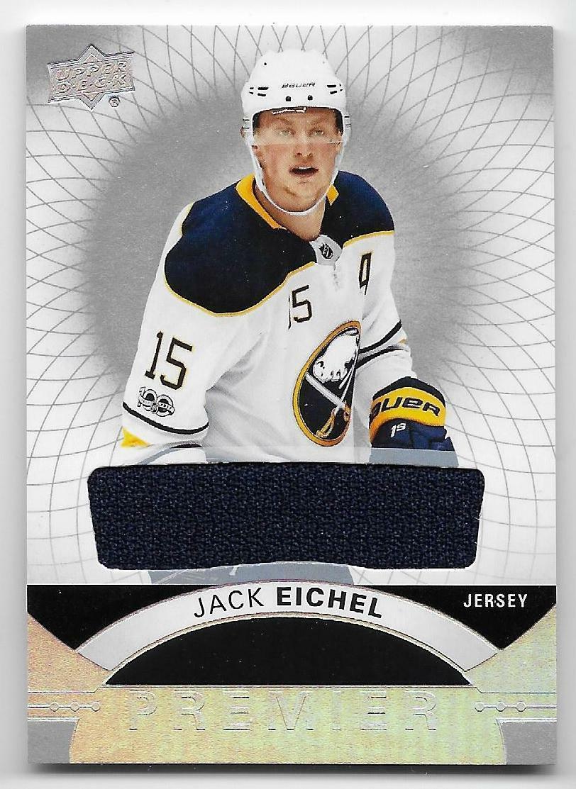 17/18 UPPER DECK PREMIER BASE GAME JERSEY Jack Eichel #9