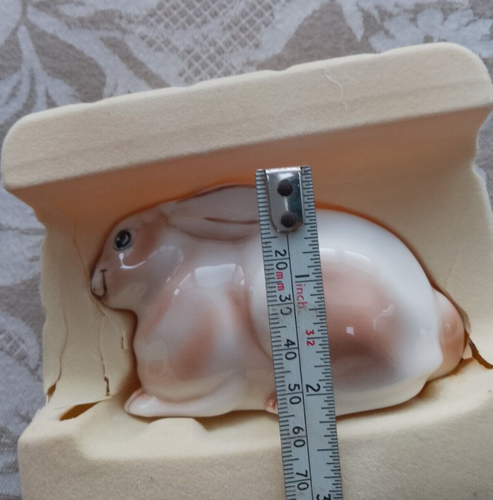 Villeroy & Boch Rabbit Ornament, Figure, Glazed, Brown & White - Boxed - Picture 10 of 14