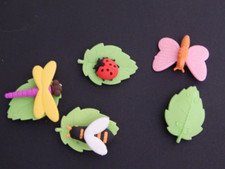 4 x Small Novelty Insect eraser! Collectable! NEW! Puzzle erasers.