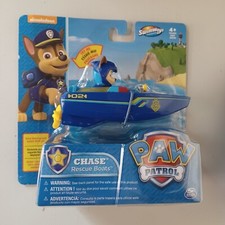 PAW PATROL CHASE RESCUE BOAT SWIMWAYS NICKELODEON TOY 2020 blue police