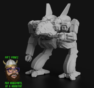 BKP-Prime Black Python ''Viper Alt Model For Battletech 6mm-10mm-15mm Scales