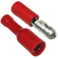 200 PCS 22-16 GAUGE VINYL INSULATED BULLET CONNECTORS 100 PCS EACH MALE  FEMALE