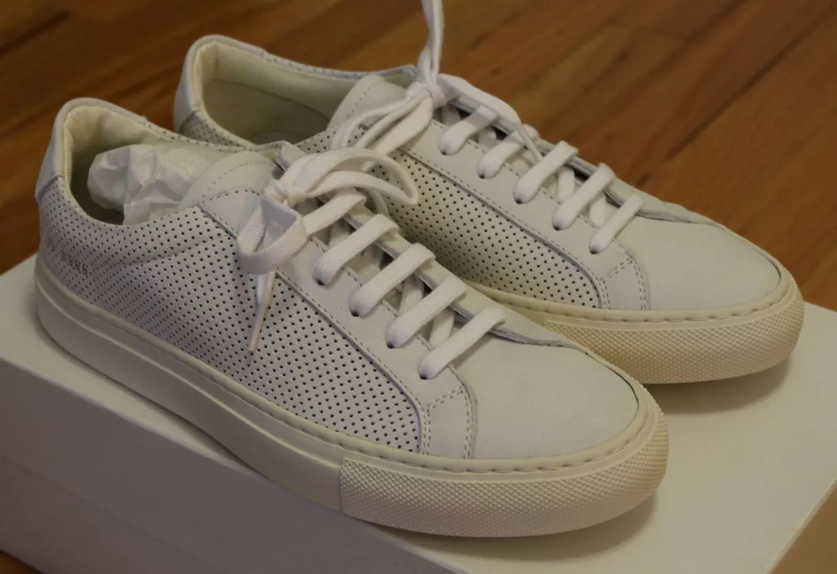Common Projects Woman Achilles Low Summer White Size 35 5 Brand