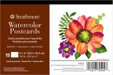 Strathmore Watercolor Postcards Pad, 4x6 Inches
