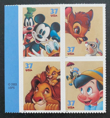 限定品ディズニー☆Authentic Postage Stanp DISNEY CLASSIC 50th ANNIV. FAIRYTALE POSTAGE STAMPS*SNOW