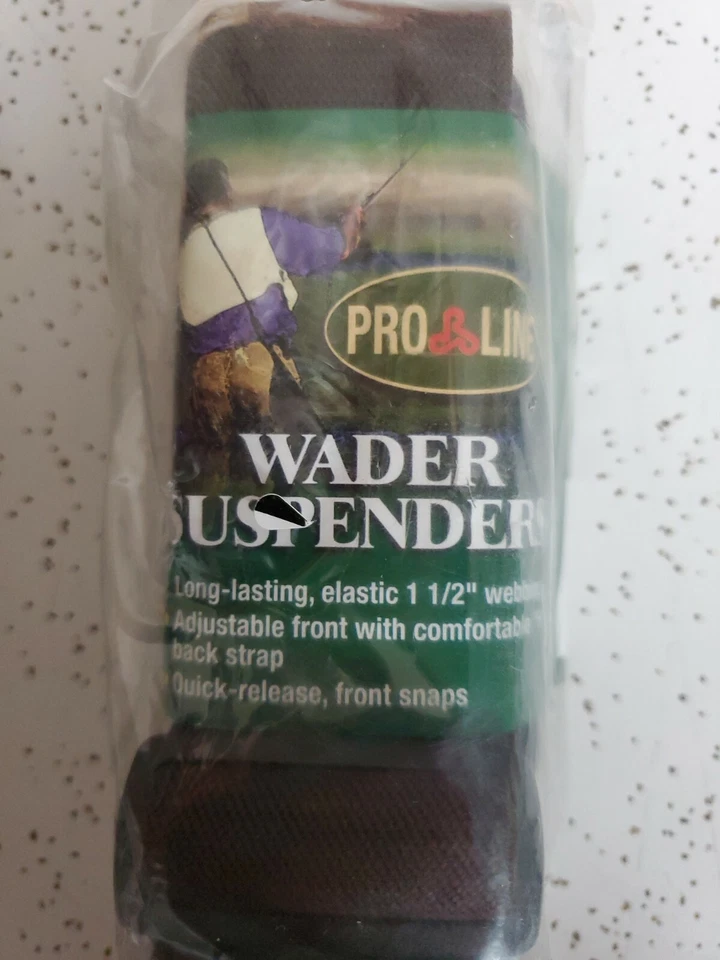 Pro Line H-back Brown Synthetic Leather Wader Suspenders Size-AST - Image 2 of 3