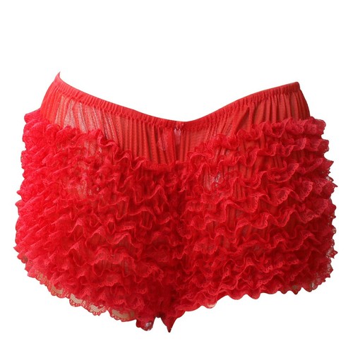 Women's Layered Lace Ruffled Bloomers Pettipants Booty Shorts Panties Underwear - Picture 22 of 44