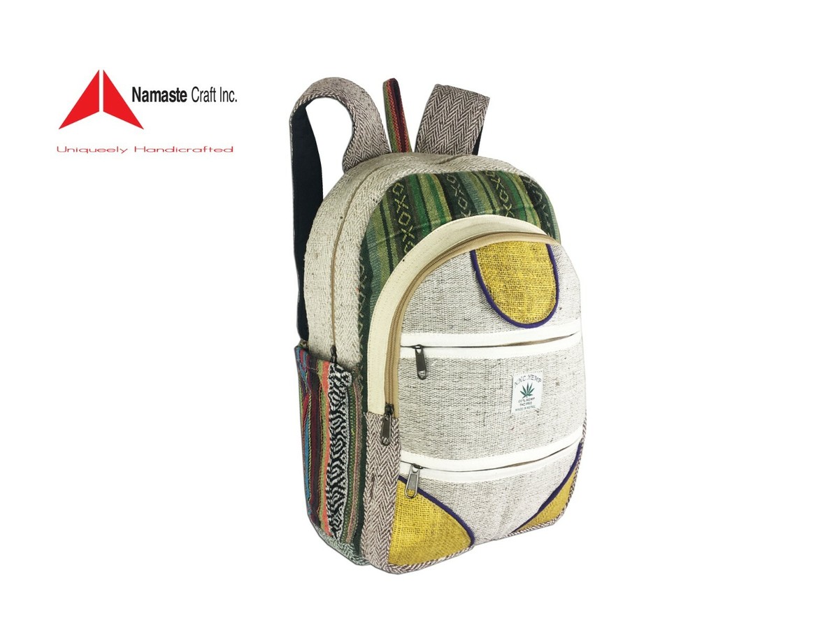 Pure Hemp Backpack Full Size Unisex Design Pure Hemp Backpack Full Size Unisex Design Multi... | Depop main image 3