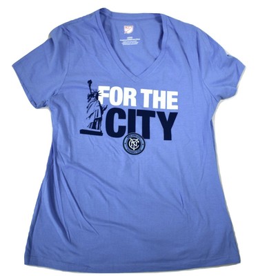 MLS Womens NYCFC New York City Football Club For The City Shirt New M | eBay