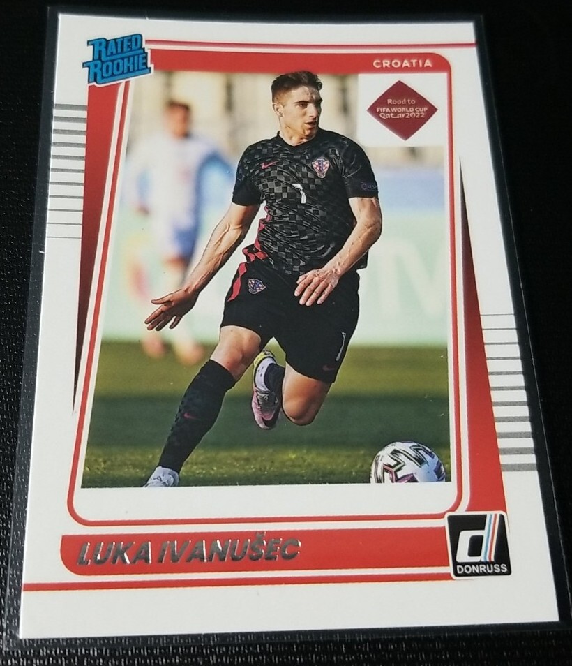 2021-22 Panini Donruss Soccer LUKA IVANUSEC Rated Rookie Base #200 Croatia RC