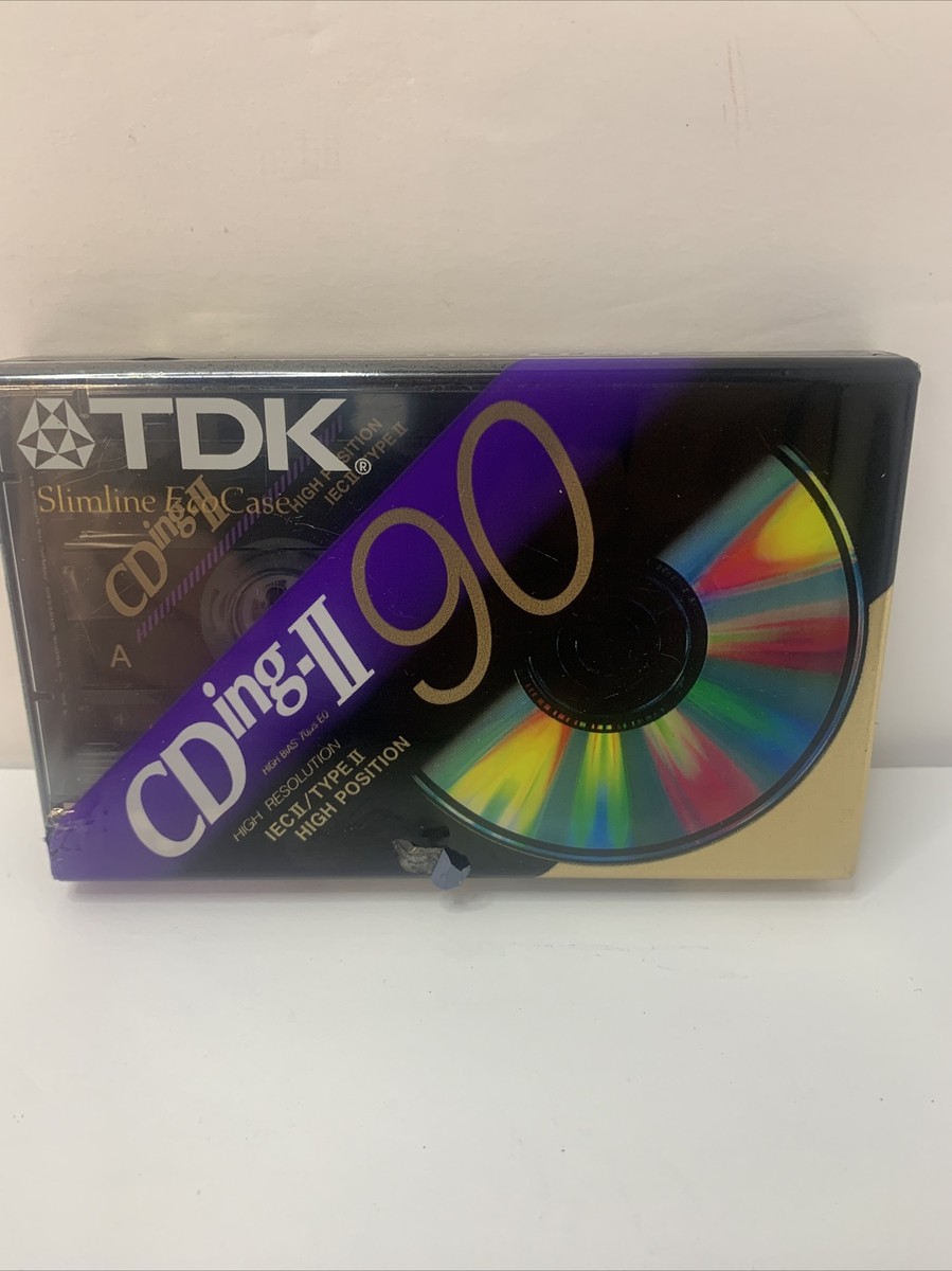 TDK CDing 2 90 POSITION CHROME SEALED BLANK TYPE II AUDIO CASSETTE