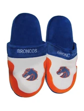 NCAA Boise State Broncos Name on Top Orange  Blue White Slippers XL  Comfy Feet