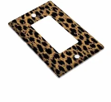 NEW~LEOPARD PRINT/ Outlet Cover, Decora Style 