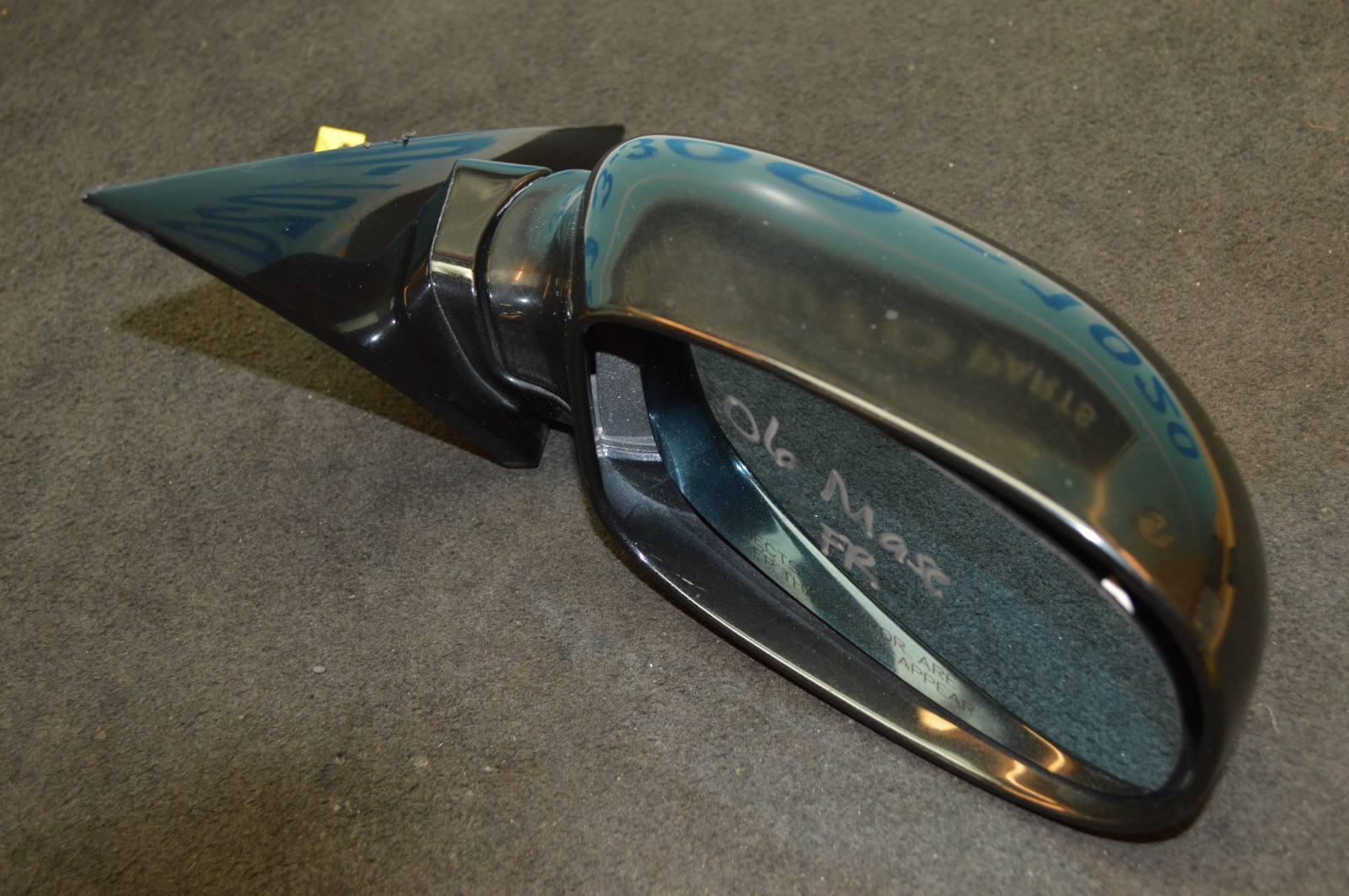 2006 M139 MASERATI QUATTROPORTE RIGHT PASSENGER SIDE DOOR  MIRROR  BLACK