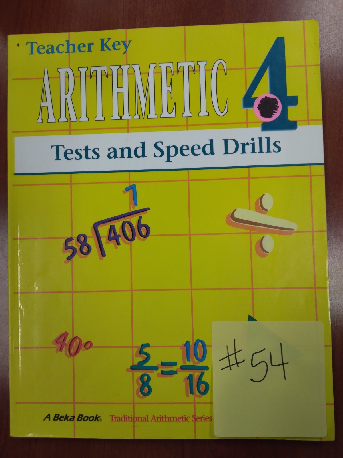 Abeka Arithmetic 4 Test and Speed Drill Teacher Key (#54) | eBay