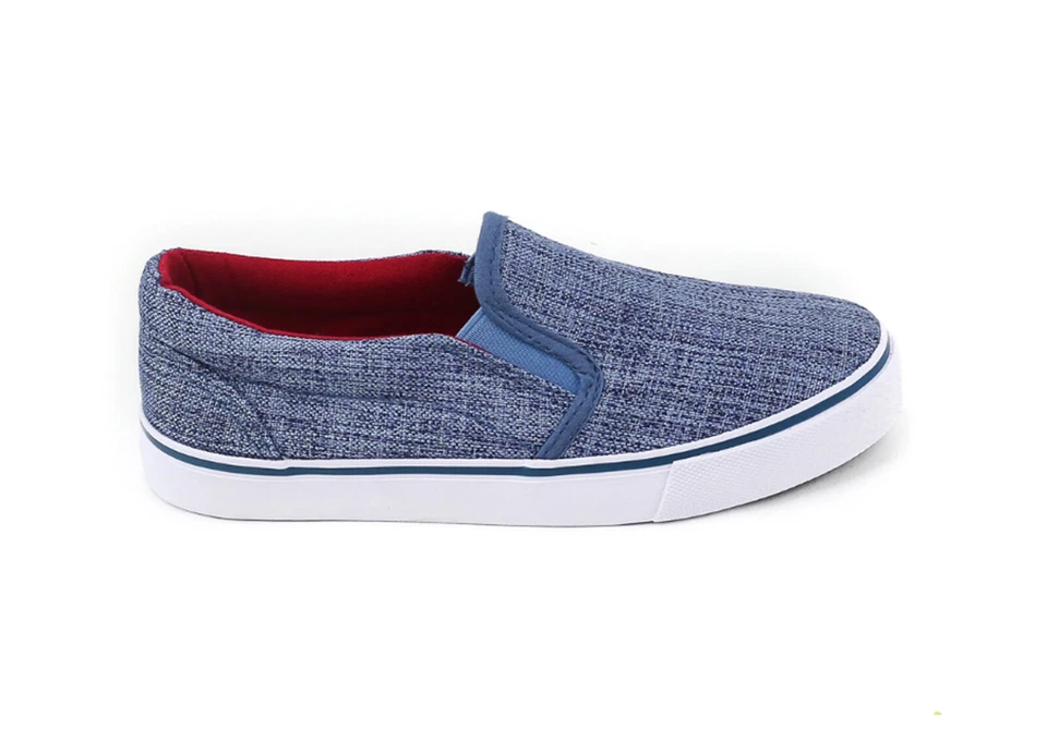 Nuevo En Caja UNIONBAY Niños Norma Zapatillas Sin Cordones de Lona en Azul Niños Talla 2  Foto 3 de 4