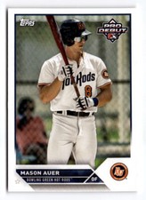 2023 Topps Pro Debut Mason Auer PD-51 Bowling Green Hot Rods