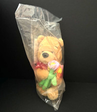 Disney Store Mini Bean Bag Plush Flower Pooh 8" New W/ Tag Never Opened 119