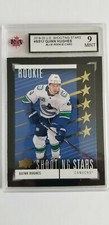 Quinn Hughes 2019-20 Shooting Stars BLUE Rookie Hockey Card KSA Graded 9!!!