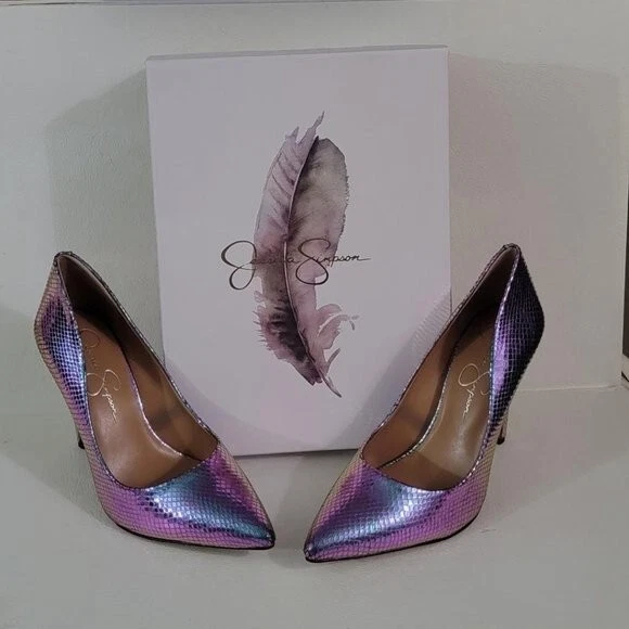 Jessica simpson shop iridescent shoes