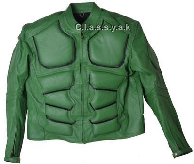 Classyak Hulk Motorbike Leather Jacket Green Ce Armor Protection Xs 5xl Ebay