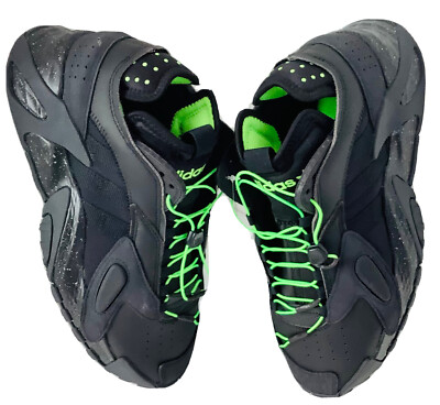 Adidas Originals Mens Black Streetball FZ1971 Athletic Basketball Shoes Size 9 Adidas Streetball Basketball Shoes Black Neon Green FZ1971  main image 3